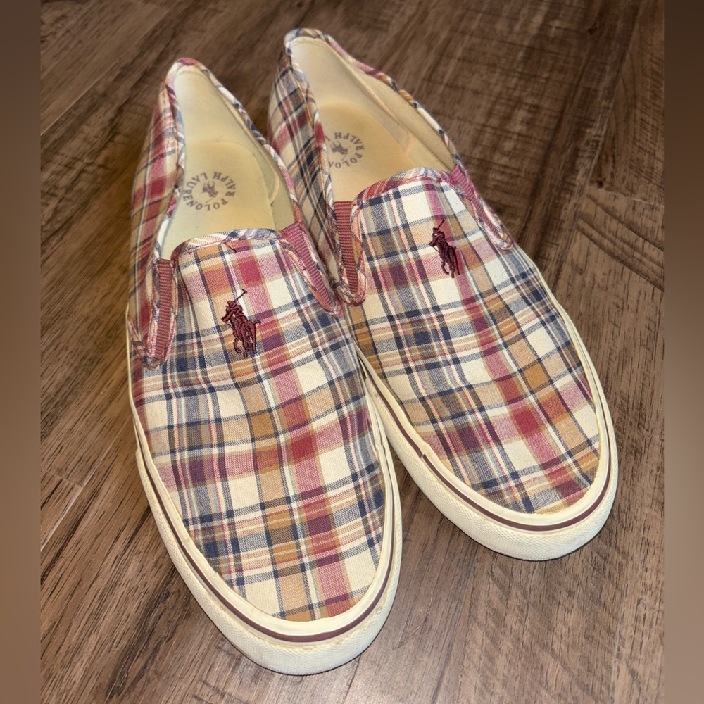 Polo Ralph Lauren Plaid Slip On/Loafers - Mens 11